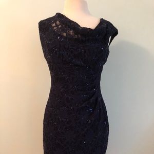 Lauren by Ralph Lauren Navy Blue Sequin Dress